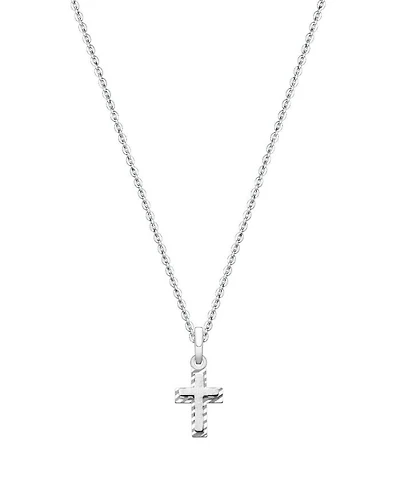 Children's 14K Gold Beautifully Beveled Cross 12-14" Necklace