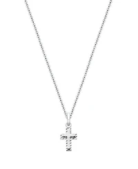 Children's 14K Gold Beautifully Beveled Cross 12-14" Necklace