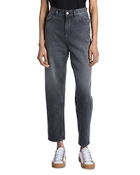 Moncler High Rise Cropped Tapered Jeans