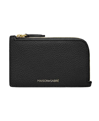 Maison de SABRE Leather Zip Card Holder