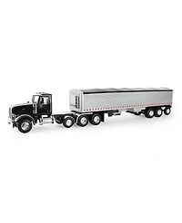 Ertl 1/16 Big Roads Farm Black Peterbilt Model with Grain Trailer and Lights & Sounds 2-4 - Ages 5-7