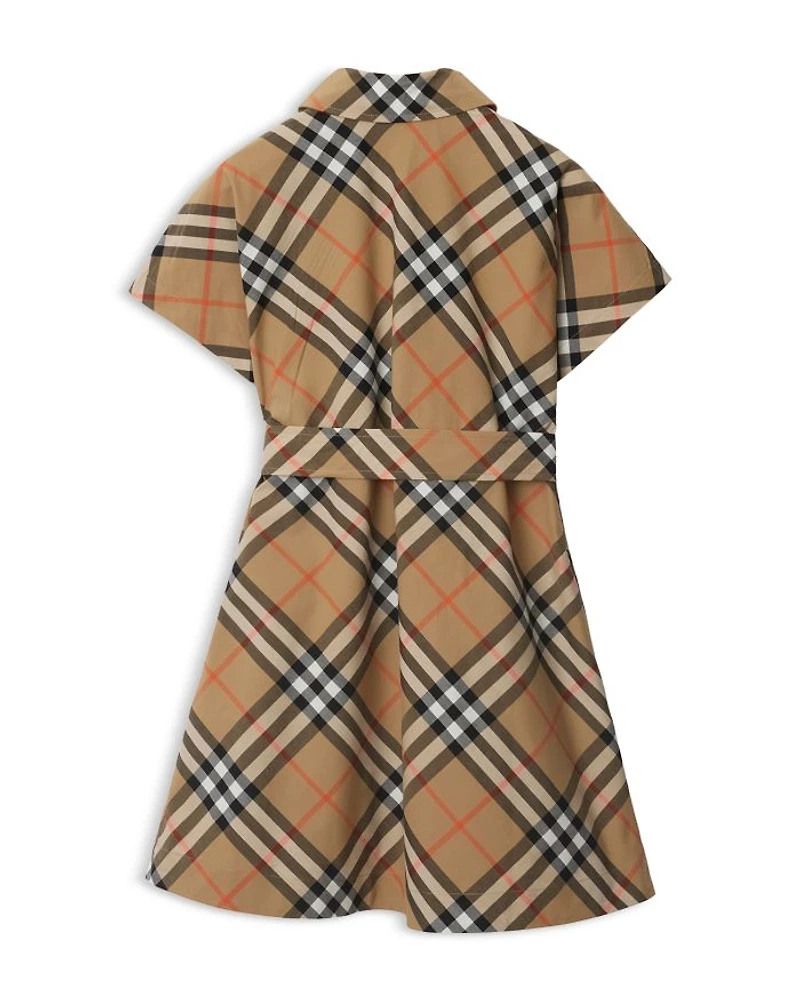 Girls' Giulietta Check Shirt Dress - Little Kid, Big Kid