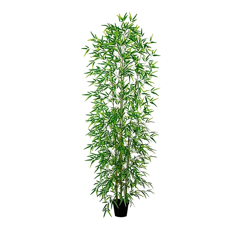 Nearly Natural 9' Artificial Green Bamboo Tree