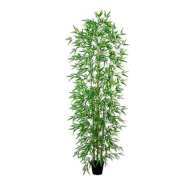 Nearly Natural 9' Artificial Green Bamboo Tree