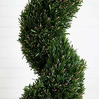 7' UV Resistant Artificial Rosemary Spiral Topiary Tree (Indoor/Outdoor)
