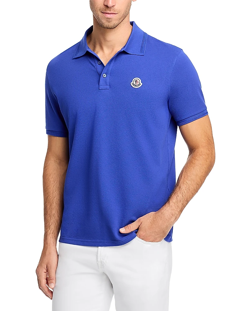 Moncler Short Sleeve Logo Polo Shirt