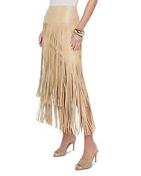 Karolina Tiered Fringe Midi Skirt