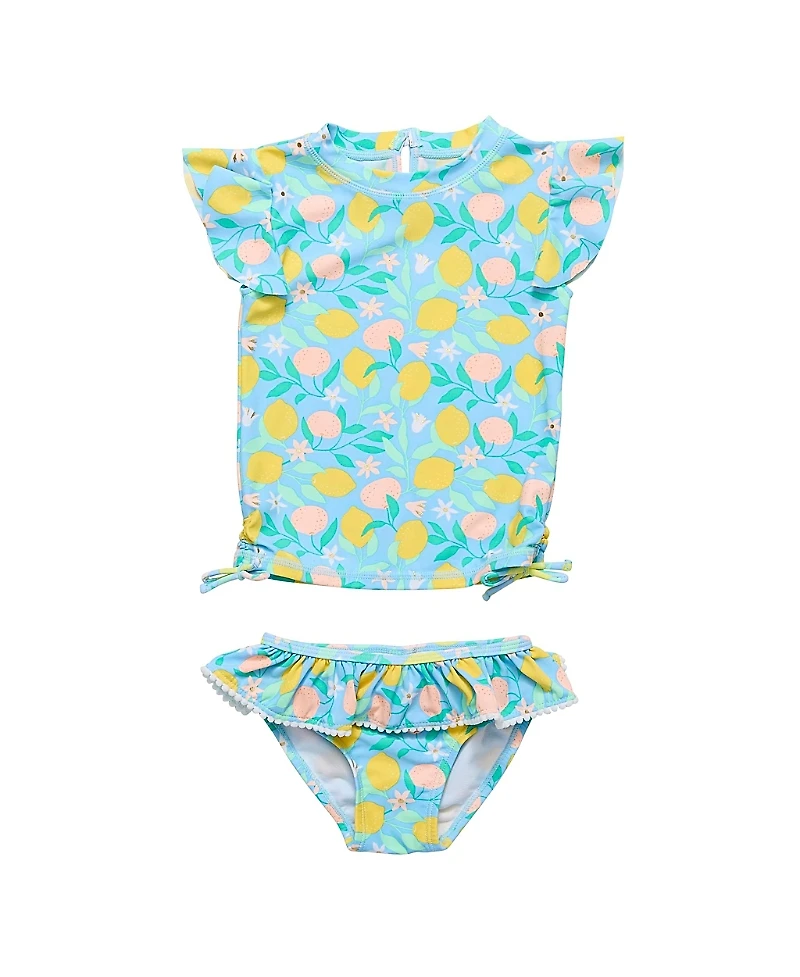 Snapper Rock Unisex Lemon Drops Short Sleeve Ruffle Set