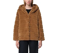 Apparis Goldy Faux Fur Hooded Short Coat
