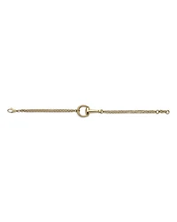 18K Yellow Gold Horsebit Chain Bracelet