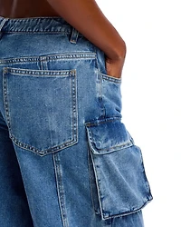 Duo Cargo Jeans Blue Denim