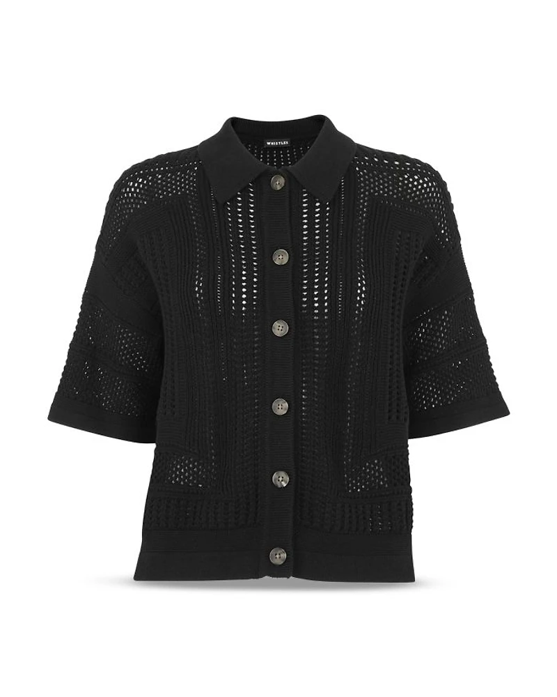 Crochet Knit Shirt
