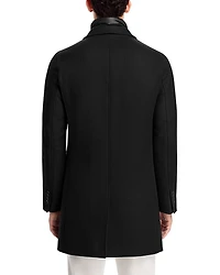 Diagonal Topcoat with Removable Windguard