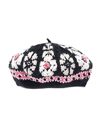 French Knot Emily Knitted Wool Beret