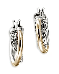 John Hardy 14K Yellow Gold & Sterling Silver Jh Essentials Crossover Earrings