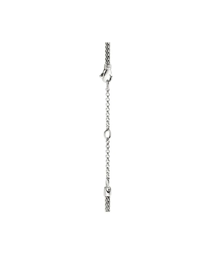 Sterling Silver JH Essentials Diamond Pavé Necklace, 16-18"