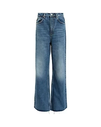 Blake Mid Rise Wide Leg Jeans Dark Indigo