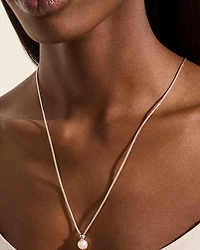 Sterling Silver JH Essentials Cultured Freshwater Pearl Adjustable Lariat Necklace, 23"