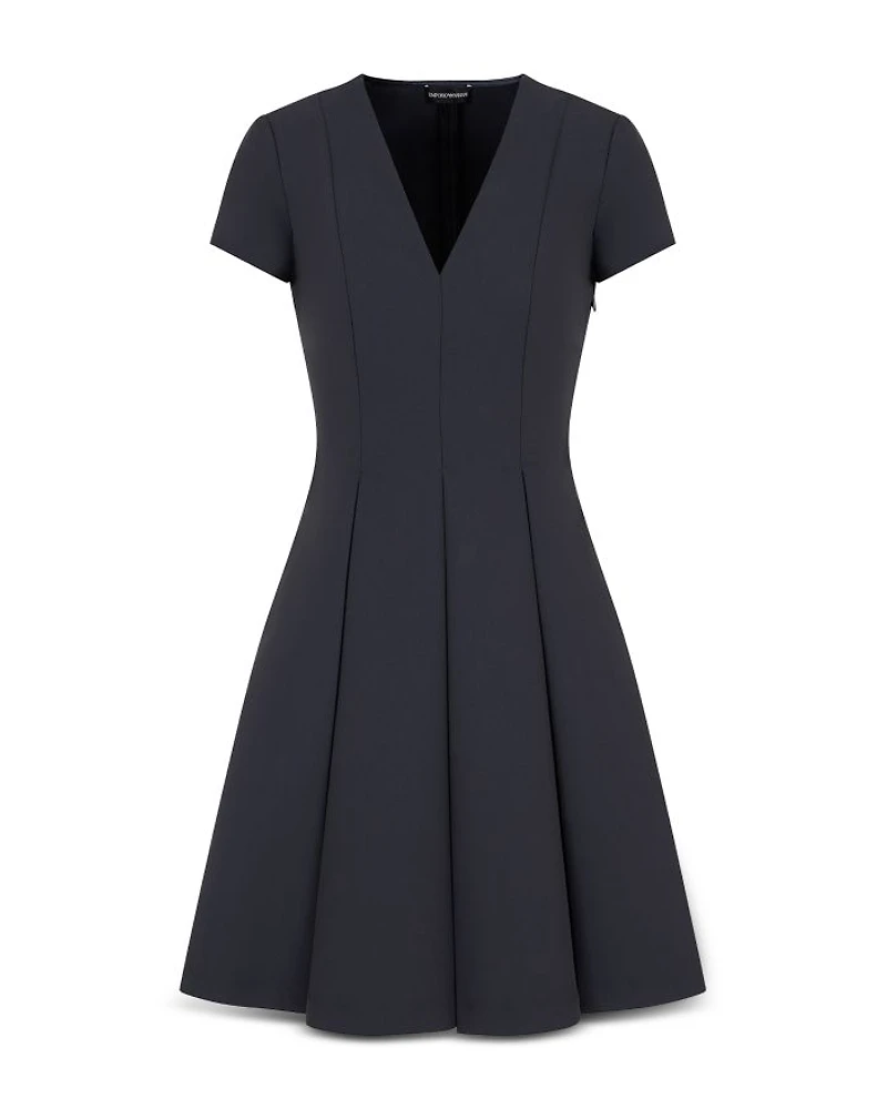 Techno Cady Pleated Dress