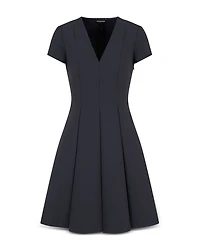 Techno Cady Pleated Dress