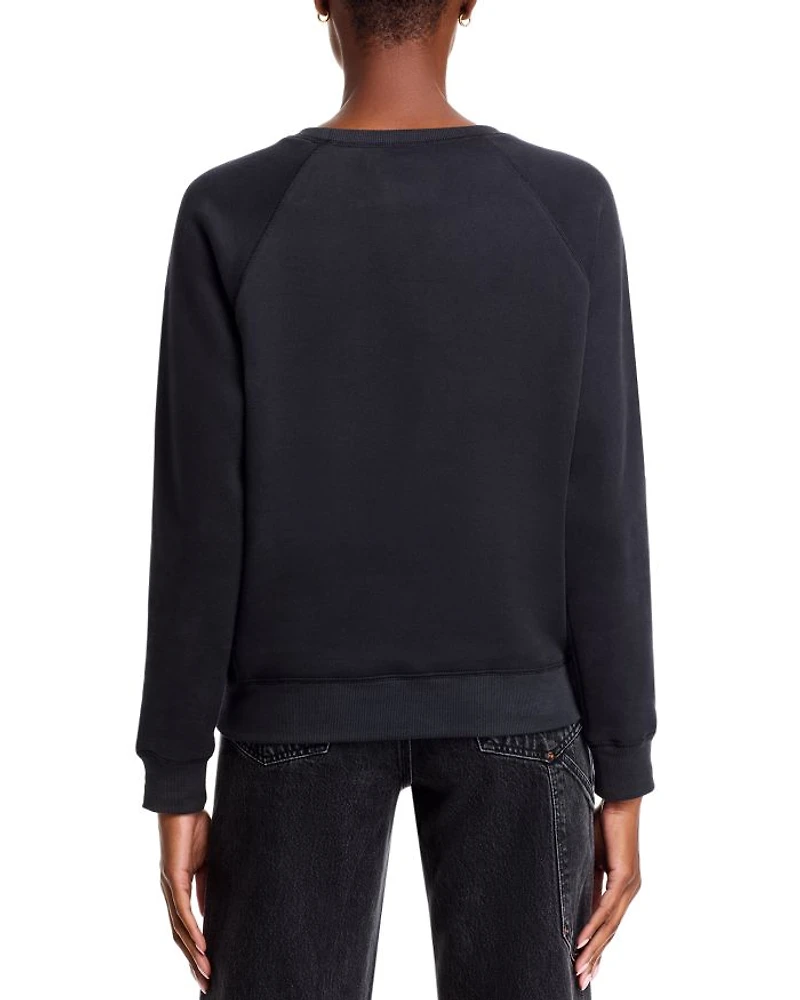 Madeline Fuzzy Logo Crewneck Sweater