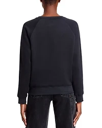 Madeline Fuzzy Logo Crewneck Sweater
