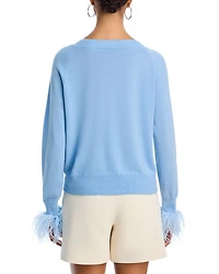 Wool Blend V Neck Sweater