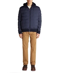Wool & Cashmere Reversible Full Zip Down Hoodie