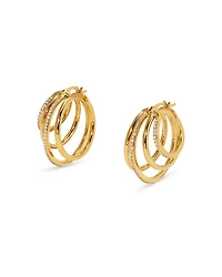 Cubic Zirconia Juno Quadruple Hoop Earrings