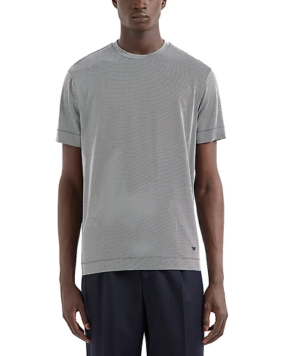 Emporio Armani Two Tone Micro Design Tee