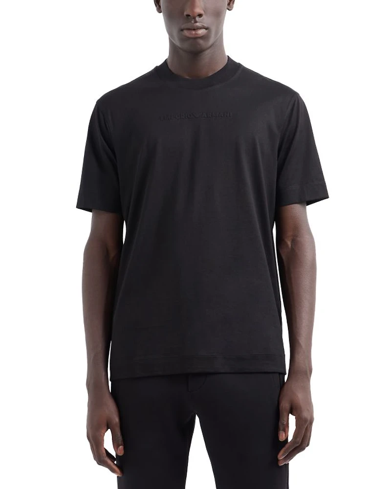 Pima Cotton Embossed Logo Tee