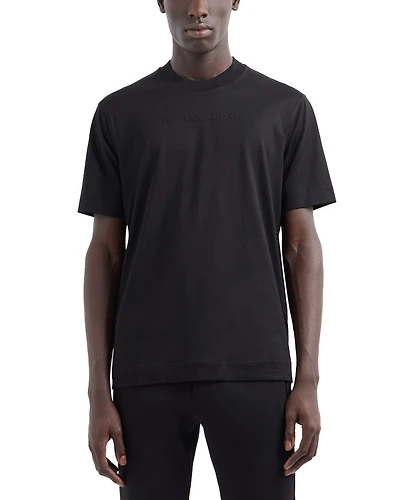 Pima Cotton Embossed Logo Tee