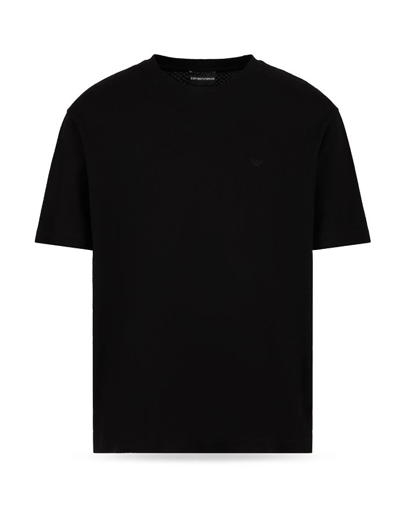 Allover Monochrome Jacquard Jersey Tee