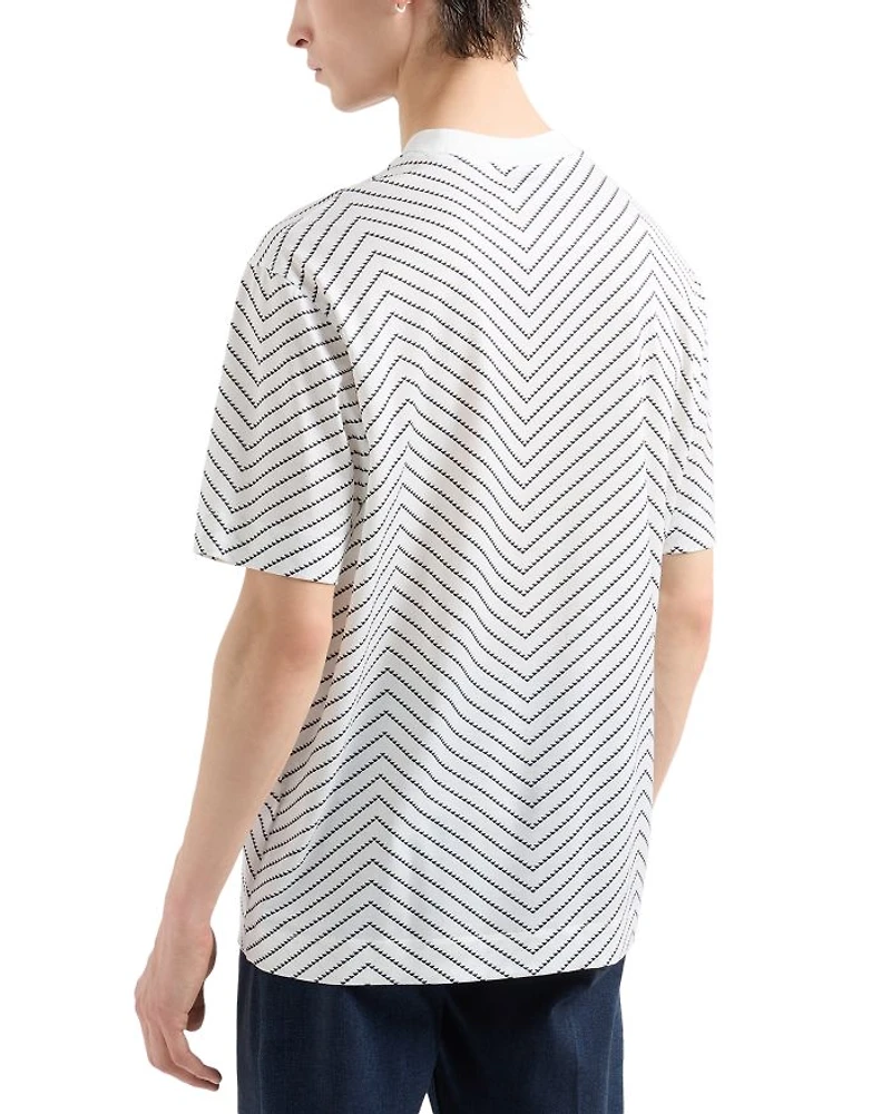 Micro Eagle Chevron Print Tee