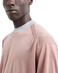 Short Sleeved Crewneck Sweater Tee