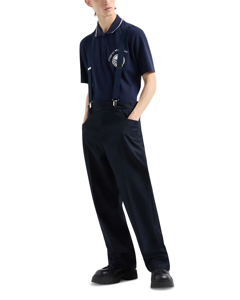 Cotton Piquet Whale & Logo Embroidery Polo