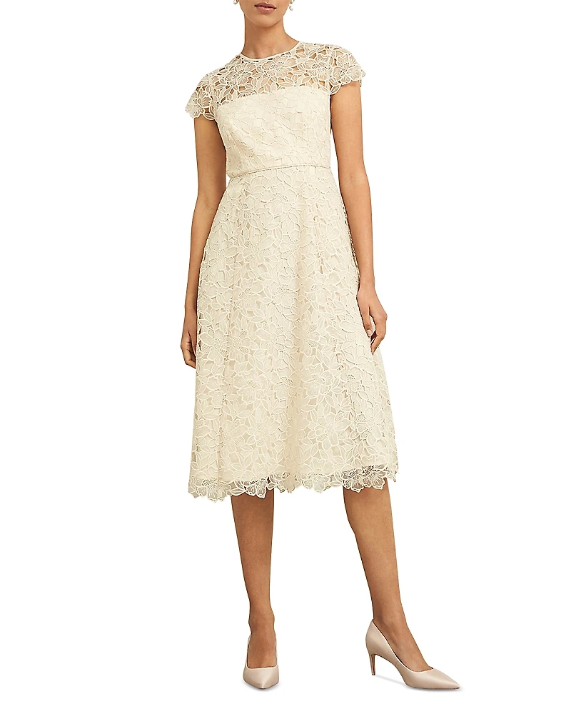 Hobbs London Johanna Floral Lace Dress