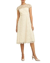 Hobbs London Johanna Floral Lace Dress