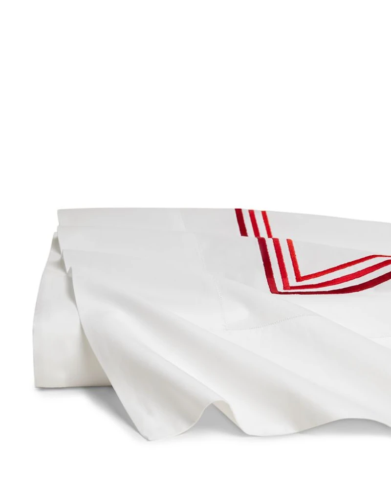 Tre Righe Ombre Flat Sheet, Full/Queen