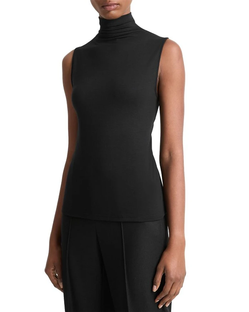 Turtleneck Sleeveless Top