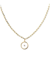 Ana Luisa 10k Gold Floating Lab Grown Diamond Large Necklace