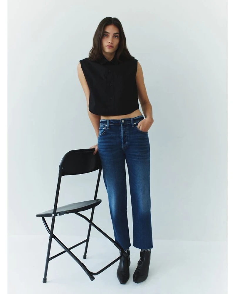Palma High Rise Ankle Straight Jeans Ambry