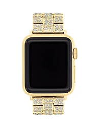 Apple Watch® Gold-Tone Stainless Steel & Crystal Bracelet