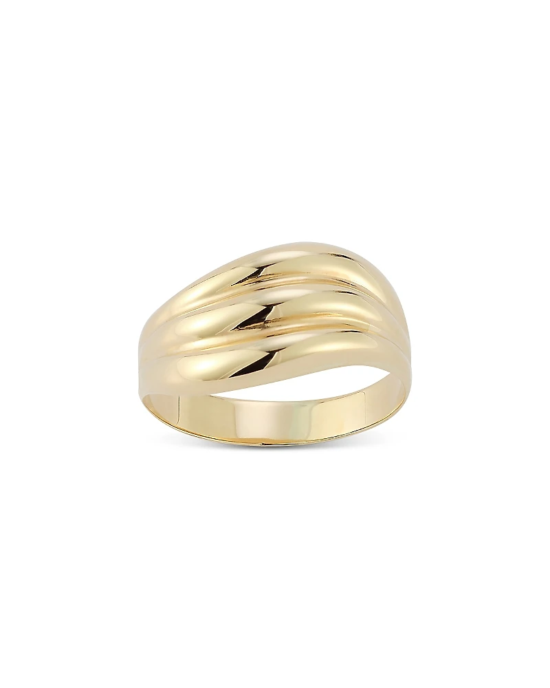 Bloomingdale's Fine Collection Polished Triple Wave Statement Ring