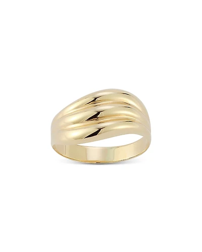 Bloomingdale's Fine Collection Polished Triple Wave Statement Ring