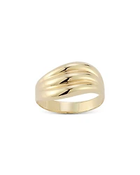 Bloomingdale's Fine Collection Polished Triple Wave Statement Ring