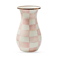 Mackenzie-Childs Rosy Check Tall Vase