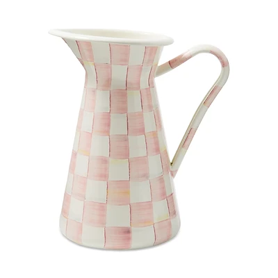 Mackenzie-Childs Rosy Check Large Practical Pitcher