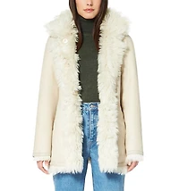 Milky Way Reversible Shearling Coat