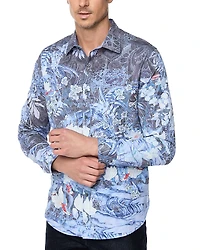 Robert Graham Nadine Button Front Printed Shirt